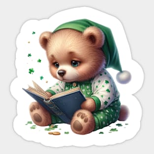 St Patricks Day Teddy Bear Sticker